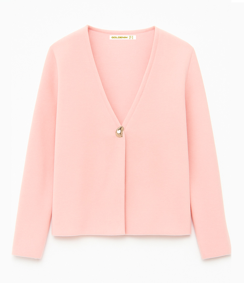 2 GILET MAILLE DAV ROSE AV