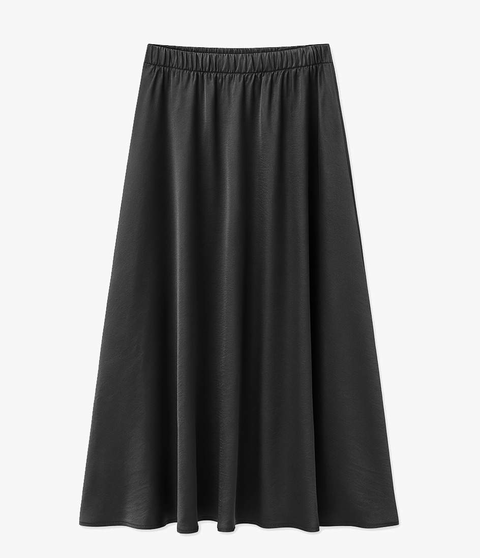 14 JUPE SATIN NOIR AV